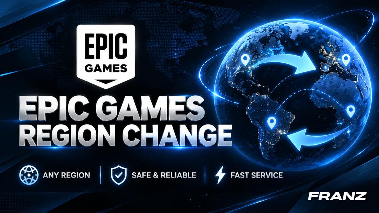 Epic Games region change