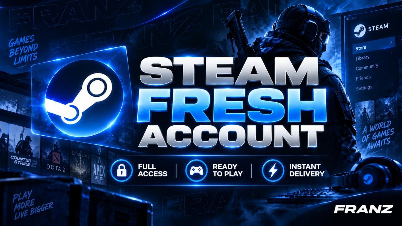 Steam fresh account